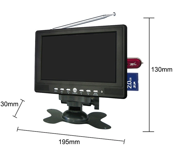 Monitor Monitor/8202 van de de Hoofdsteunauto van de afstandsbediening7inch de Draadloze Auto KD