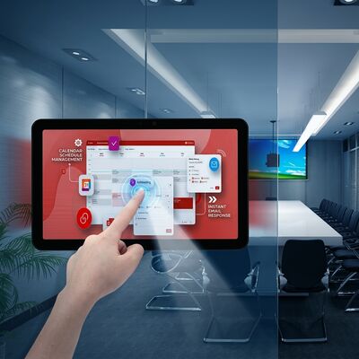 15.6 inch RK3566 Conference Room Tablet met POE Power en dubbelzijdige verlichting