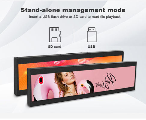 19 inch wand gemonteerde bar-type reclame-machine 1920x360 Android tablet