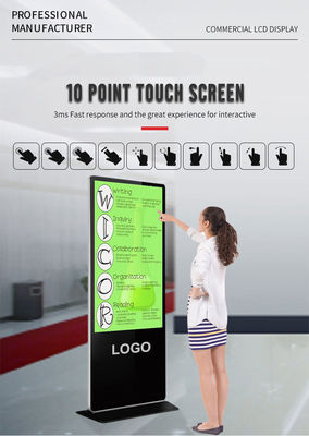 86 inch Supergrote verticale LCD-advertentie-scherm voor binnenkiosken