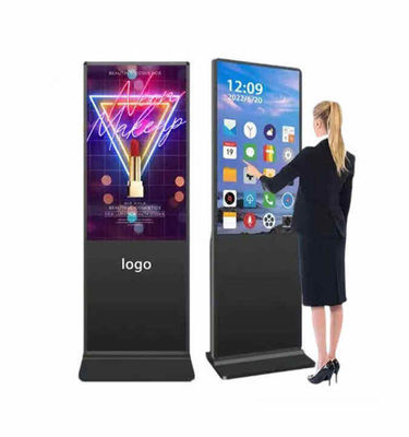 Indoor 55-inch LCD-advertentie-speler met vloerstandend ontwerp en digitale signage