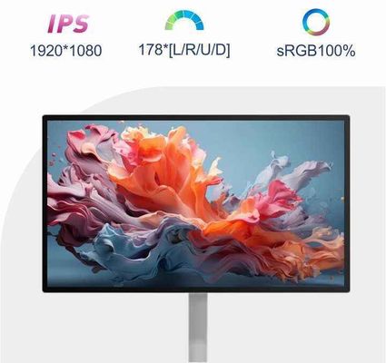 Verticaal scherm 27" verstelbaar op rolbaar Smart Stand By Me TV