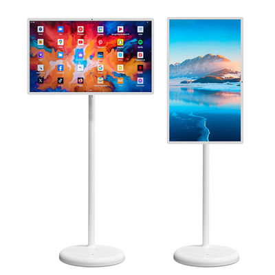 24 inch Stand By Me TV Indoor Android 12 Advertising Digital Signage Draagbare vloerstandende Smart TV