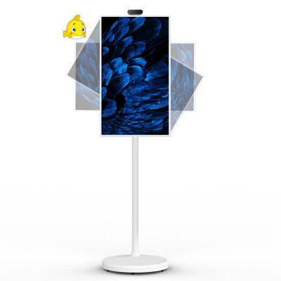 Draagbare indoor 24 inch Android Moving Smart Stand By Me Floor Standing Smart TV