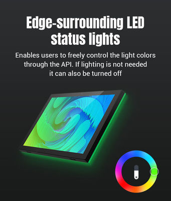 10.1 inch muur gemonteerde Smart Home Control Tablet omringend LED licht voor ultieme comfort