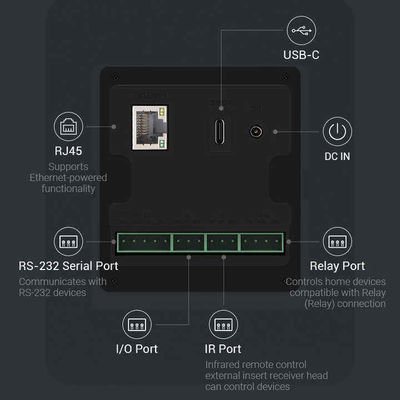 10,1-inch Smart Home Tablet met RK3566 CPU en Vierzijdige LED-lichtbalk - Wandmontage Android Bedieningsscherm