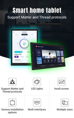 9.7 inch RK3566 Quad Core Android 13 Automation Tablet met Full View Screen voor Smart Home Control