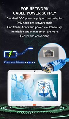15,6 inch RK3399 POE aan de muur gemonteerde Android tablet pc medische tablet voor gebruik in ziekenhuizen
