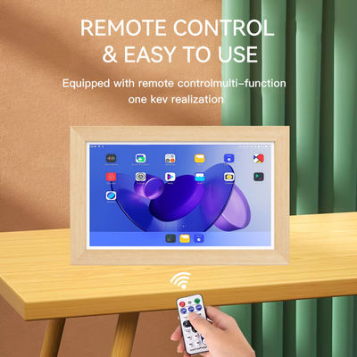 15,6 inch RK3568 4+32GB aan de muur gemonteerde reclame tablet NFC POE touchscreen zakelijke houten frame Android 14 tablet
