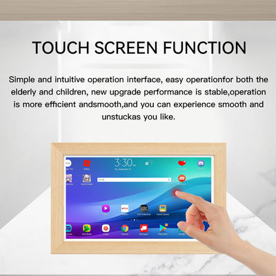 15,6 inch RK3568 4+32GB aan de muur gemonteerde reclame tablet NFC POE touchscreen zakelijke houten frame Android 14 tablet