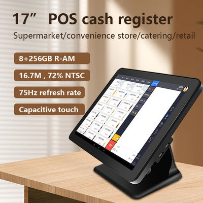 Nieuw ontwerp 17 inch N5095 CPU POS-machine 8+256GB groot geheugen Win10 Retail Kassaregister POS-terminal