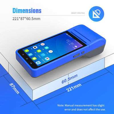 Smart NFC Mobile Payment Terminal 5.5 inch Portable Pos Machine Intelligent Handheld Smart Terminal met cameraprinter