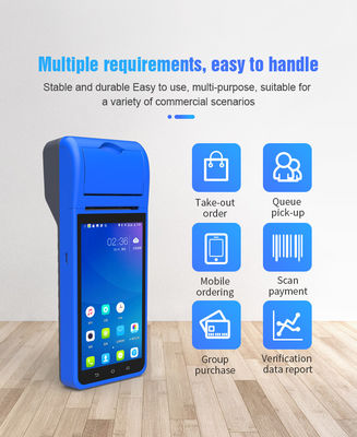 Smart NFC Mobile Payment Terminal 5.5 inch Portable Pos Machine Intelligent Handheld Smart Terminal met cameraprinter