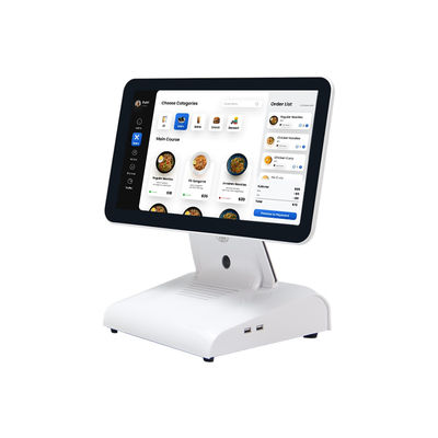 15 inch N2840 Desktop POS Machine Restaurant POS Terminal 2+32GB All in One POS systeem met klant display
