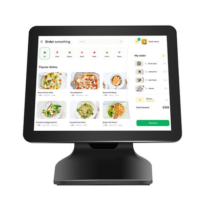Supermarkt Restaurant 15,6 inch Win10 Kassasysteem met Enkel Scherm POS Terminal en Capacitief Aanraakscherm