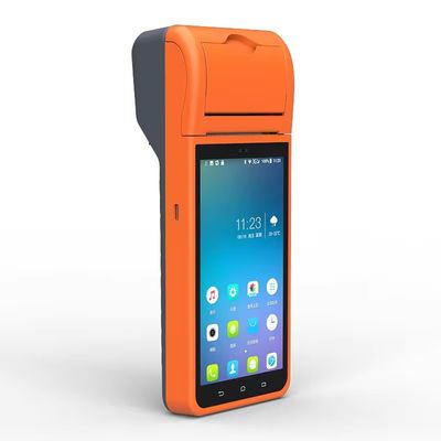 Zwart-wit printer Uitvoertype 5,5-inch Android 8.1 PDA POS-terminal voor gestroomlijnde restaurantbestelverwerking