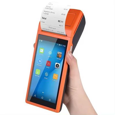 Android 8.1 besturingssysteem 5.5 inch NFC POS-systemen Handheld Kassier POS-machine met 58 mm thermische bonprinter
