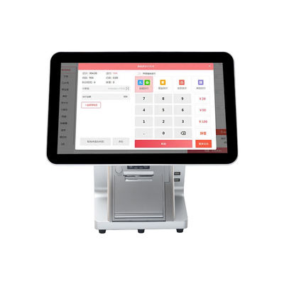 Win7/10 Android Compatibel 15,6 inch Dual Screen POS Systeem Monitor Duurzame IPS Touch Monitor voor Supermarkt Restaurant
