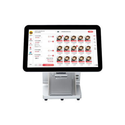 Win7/10 Android Compatibel 15,6 inch Dual Screen POS Systeem Monitor Duurzame IPS Touch Monitor voor Supermarkt Restaurant