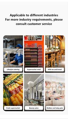 Retail 15.6 inch Dual Touch Screen All in One Terminal Machine met thermische overdracht printer technologie