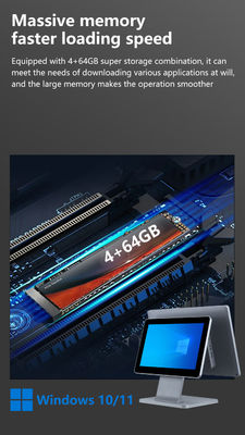 4GB DDR3 Geheugen 15,6 inch Point of Sale POS Terminal voor Restaurant Alles-in-één Touch POS Machine Win POS Systemen