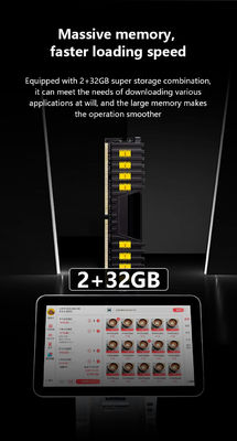 Capacitieve Touch Dual Screen Alles-in-één POS-systemen voor Restaurants Wifi Kassa en 32GB Harde Schijf Capaciteit