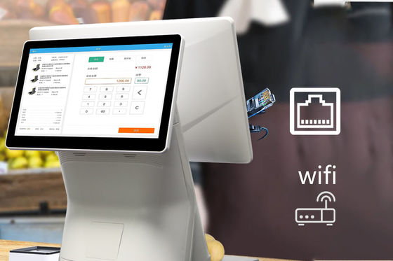 DDR3 2G Geheugen 15,6 inch Bureau Touchscreen Zelfbestelling Betalingskiosk voor Contantloze Betaling en Restaurant