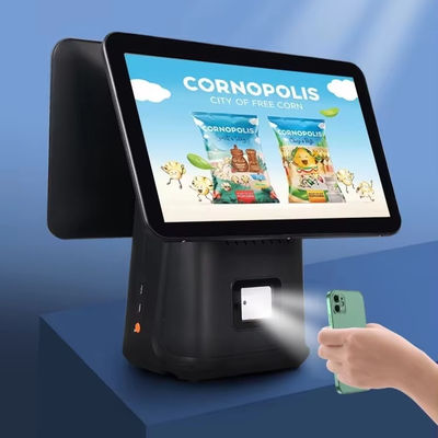 Retail Point of Sale Machine 15,6 inch Android POS Terminal met scanner en printer 4 GB DDR4 Memory 64 GB Hard Disk Capaciteit