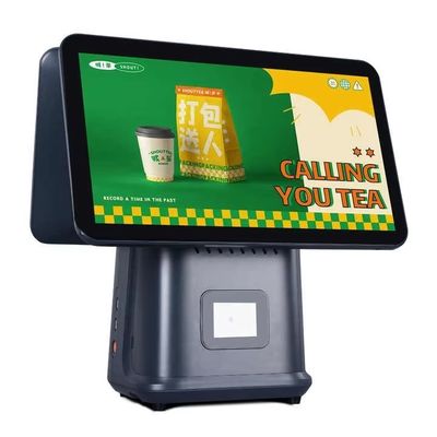 Retail Restaurant Billing Machine 15,6 inch Dual Screen POS-systeem met Windows-besturingssysteem en Android POS