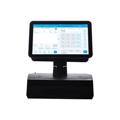 OEM ODM 15,6 inch dual screen Win 7 POS kassa N2840 CPU 2+32GB desktop POS terminal met 58mm printer, toetsenbord