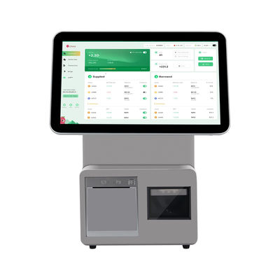 15,6 inch POS-kassa met dubbel scherm, I3-processor, 4+64GB, Retail POS-systeem, Supermarkt POS-terminal