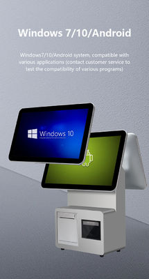15,6 inch POS-kassa met dubbel scherm, I3-processor, 4+64GB, Retail POS-systeem, Supermarkt POS-terminal
