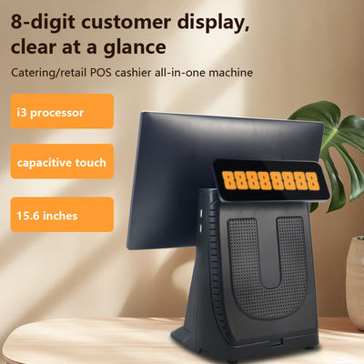 High Performance 15.6" I3 Processor Touchscreen Pos All-in-One Supermarkt Retail POS Machine met Klantendisplay