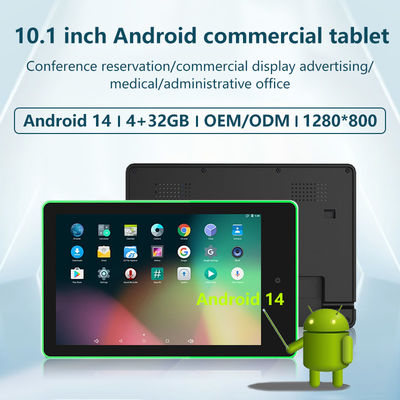 10.1-inch wandmontage Android tablet met Quad-core Rockchip RK3576 en 4-zijdige LED-lichtbalk voor vergaderruimte boeking