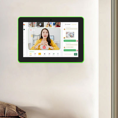 10.1-inch wandmontage Android tablet met Quad-core Rockchip RK3576 en 4-zijdige LED-lichtbalk voor vergaderruimte boeking