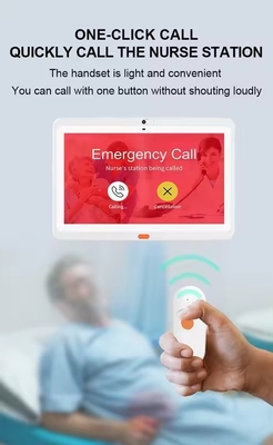 wandmontage 10,1 inch android tablet pc medische zorg wifi POE 4G LTE Camera call handle Verpleegkundige Call System voor ziekenhuis Clinic
