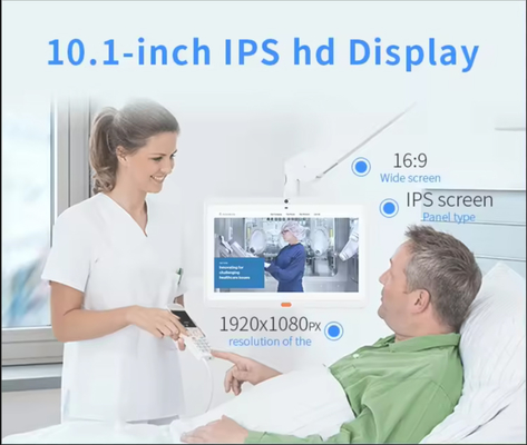 wandmontage 10,1 inch android tablet pc medische zorg wifi POE 4G LTE Camera call handle Verpleegkundige Call System voor ziekenhuis Clinic