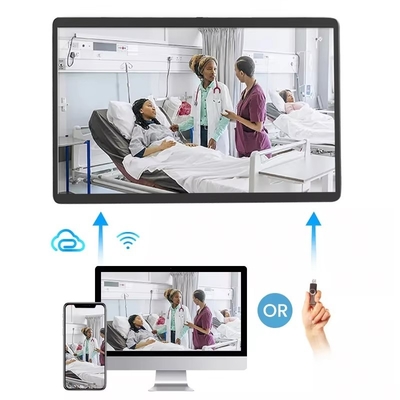 wandgemonteerde 24-inch Android 12 tabletcomputer pc POE NFC LCD touchscreen commerciële display digitale signage reclame videospeler