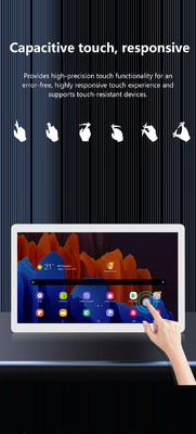wandgemonteerde 24-inch Android 12 tabletcomputer pc POE NFC LCD touchscreen commerciële display digitale signage reclame videospeler