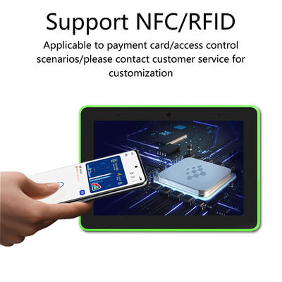 8 inch wandmontage business Touchscreen POE NFC Android tablet pc met LED licht Digitaal signage display vergaderruimte reserveringssysteem
