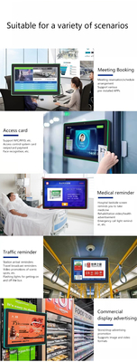 8 inch wandmontage business Touchscreen POE NFC Android tablet pc met LED licht Digitaal signage display vergaderruimte reserveringssysteem