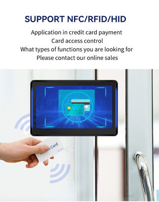 101 inch aan de muur gemonteerde zakelijke Android tablet pc met led-lichtbalk conferentieschema display