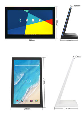 8 inch L-vorm zakelijke kiosk Touchscreen Android tablet pc klantenservice Feedback voor hotel restaurant