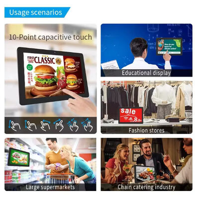 Wandmontage Commerciële 24 inch RK3566 Android tablet pc Digitaal Menu Board Display voor Restaurant Cafe winkel