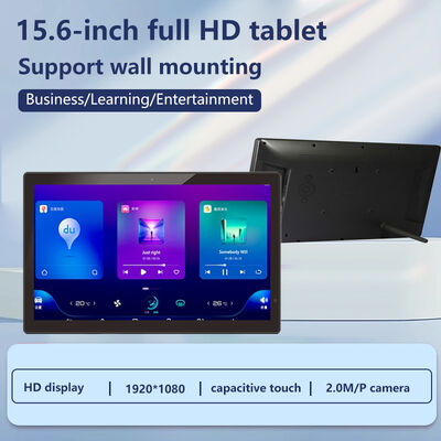 Wandmontage 15,6 inch 1080p IPS Win 10 OS tablet pc POE NFC RJ45 Wi-Fi touchscreen zakelijke reclame display