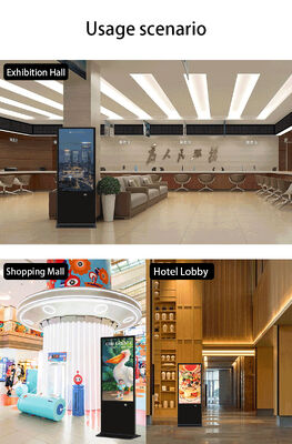 43 Inch Vloerstaande Digitale Signage LCD Reclame Displays Touchscreen Smart Kiosk Poster Speler voor Winkelcentrum