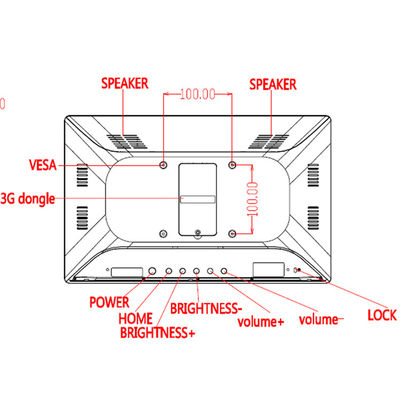 15,6 inch ultradunne alles-in-één touchscreen pc met 8 GB ROM, wifi, RJ45 en PoE