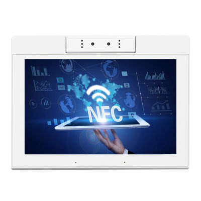 10.1 inch L-vormige RK3566 POE NFC Android 11 Tablet PC Desktop Witte restaurant besteltablet met dubbele camera