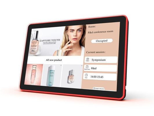 Wall Mount Tablet met Android 8.1 Quad Core Processor en 10-punts capacitieve touch voor vergaderruimtebeheer