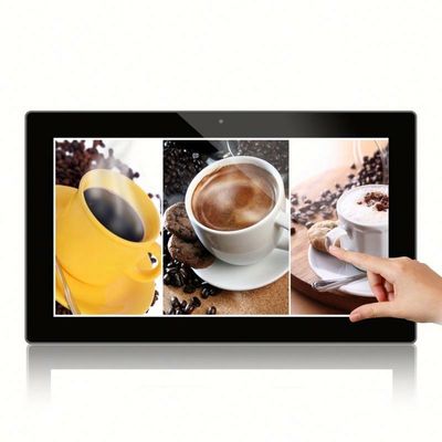 Aan de muur gemonteerde kiosk 5ms 12V 3A All-in-one Android tablet pc touchscreen POE NFC RJ45 Commerciële tablets